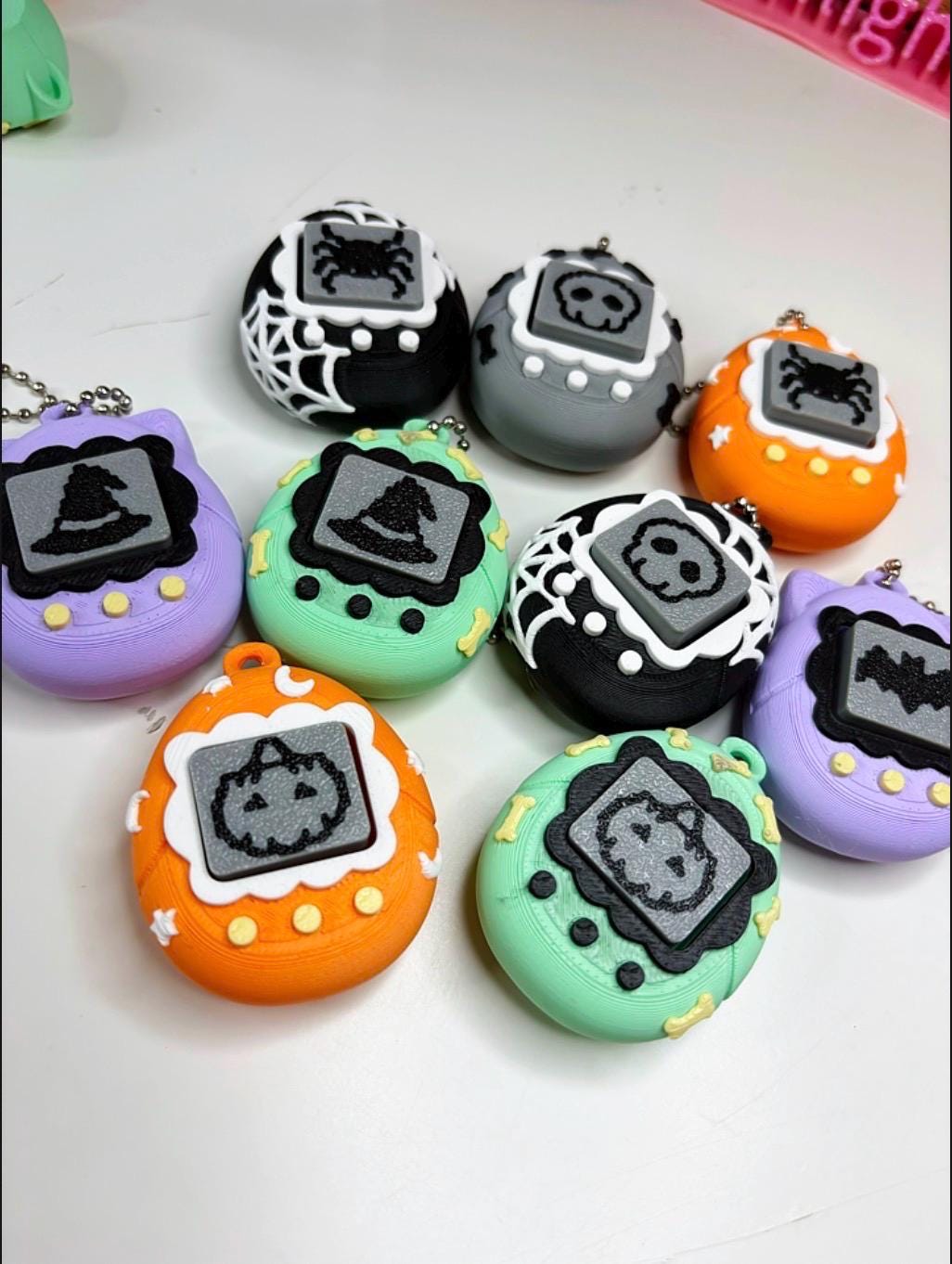 Mystery Halloween Keychain: 3D Printed Spooky Digital Pet