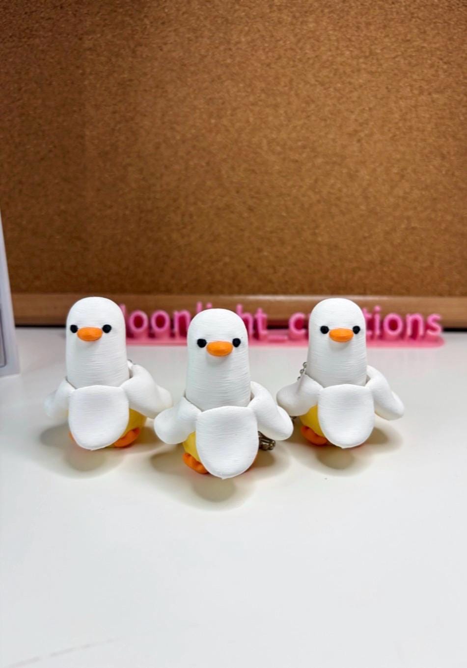 Banana Duck Fidget Clicker – 3D Printed Stress Relief Desk Toy