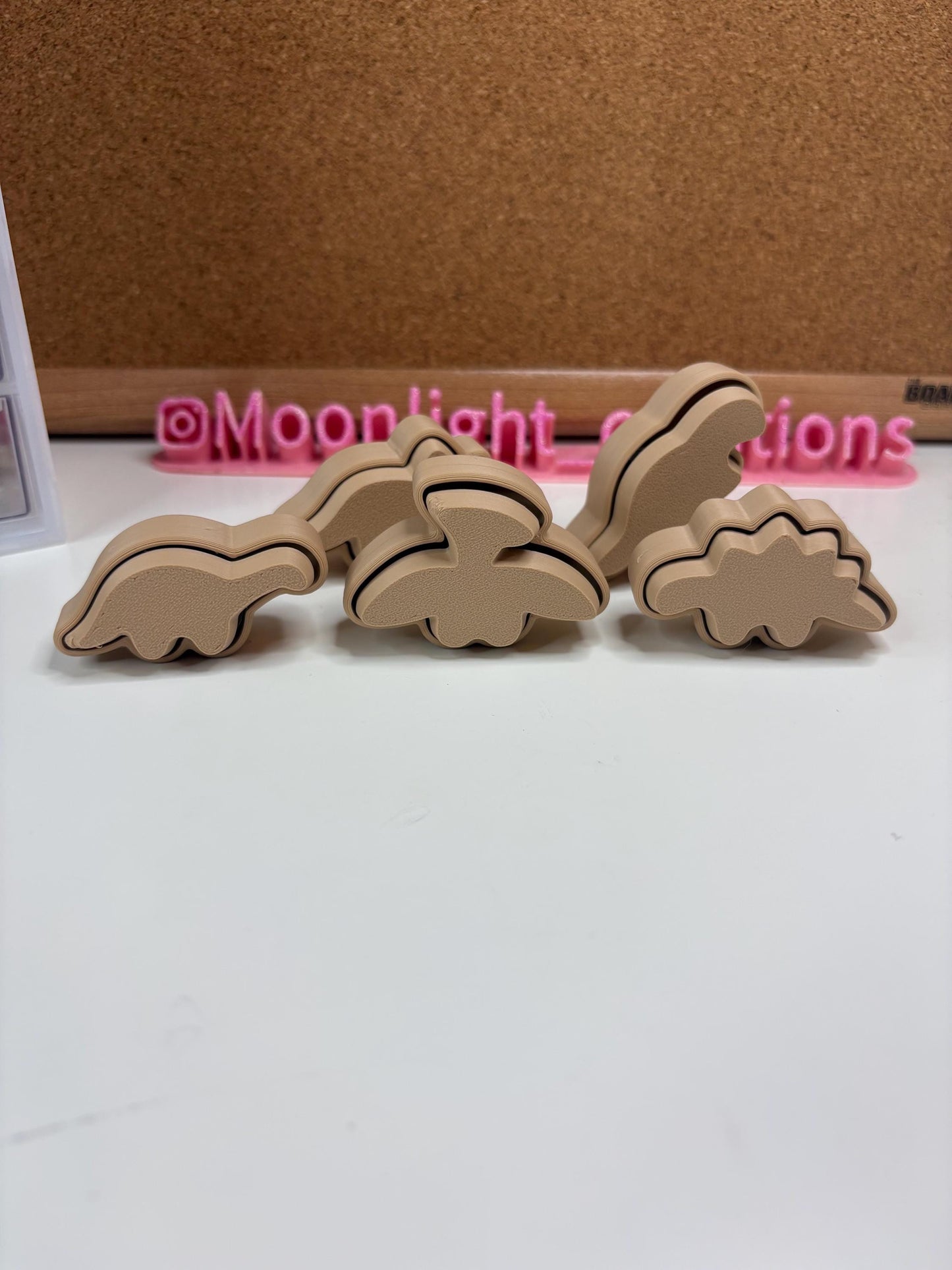 Dino Nugget Clicker Fidget Toy - 3D Printed PLA - Set of 5