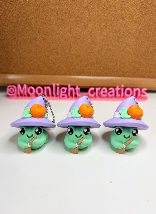 Halloween Frog Witch Clicker | 3D Printed Stress Relief Desk Toy/keychain